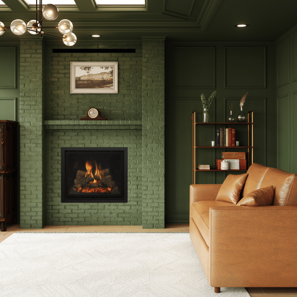 Living Room Fireplace Installation in Long Island