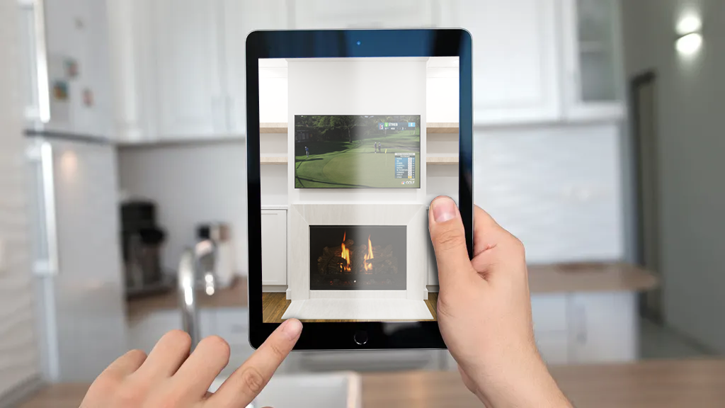 Phoenix Fireplace In-home Rendering